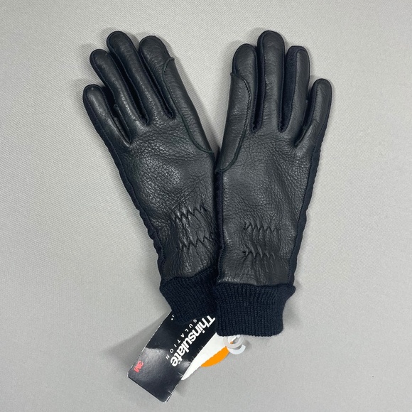 NEW 3M Thinsulate Gold Class Good Hands Deer Skin Leather Childrens Gloves Large - Picture 1 of 8